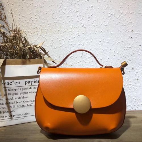 Various Colors Are Available Plain Leather Ladies Handbags