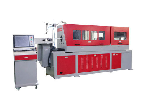 Red 3-10 Mm Cnc Wire Bending Machine