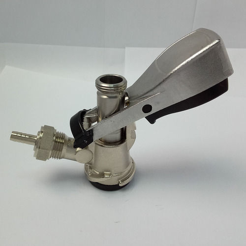 Silver Brass Keg Coupler Without Safe Vale D Type