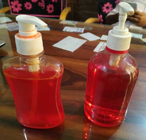 Transparent Hand Wash Plastic Bottle 