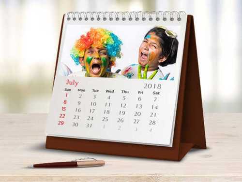 Customized Printed Table Calendar Cover Material: Paper