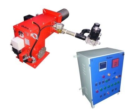 Red Heat Treatment Vessel Dual Bloc Oil And Gas Burner