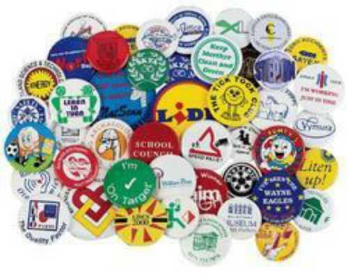 Color Coated Promotional Badges Badge Type: Button