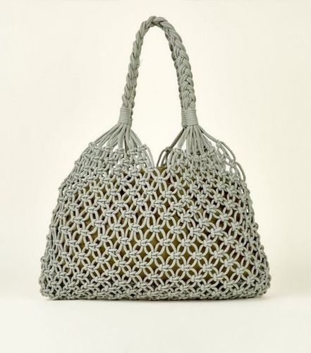 Pu Leather Bag Bottom Crochet Long Knitting Crochet Bags - Temu
