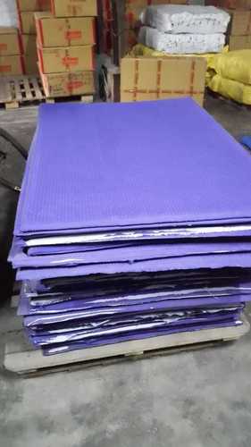 Purple Double Line Rubber Sole Sheet