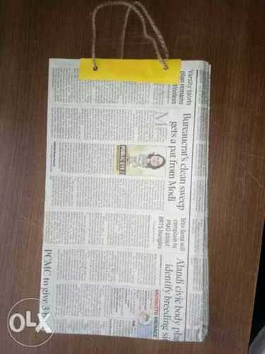 Recyclable Handled Newspaper Shopping Bag