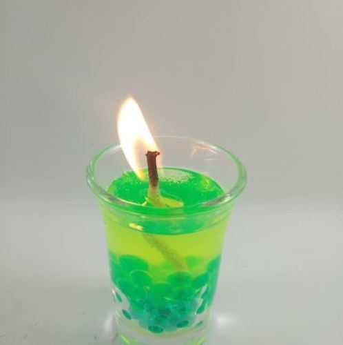 Green Aromatic Gel Candle For Decoration