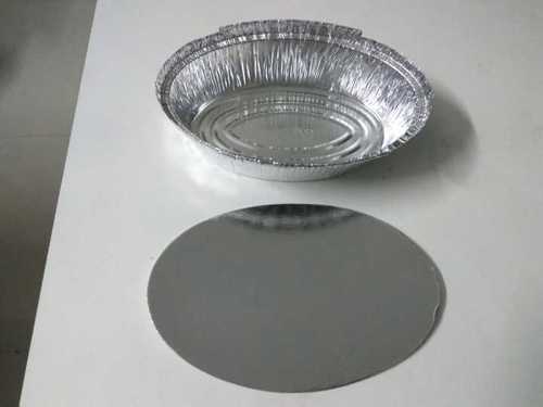 Silver Food Packaging Foil Container With Lid