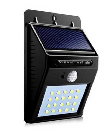 Black Solar Sensor Wall Light 