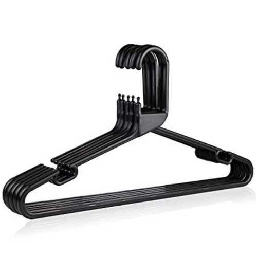 Garment Black Plastic Clothes Hanger