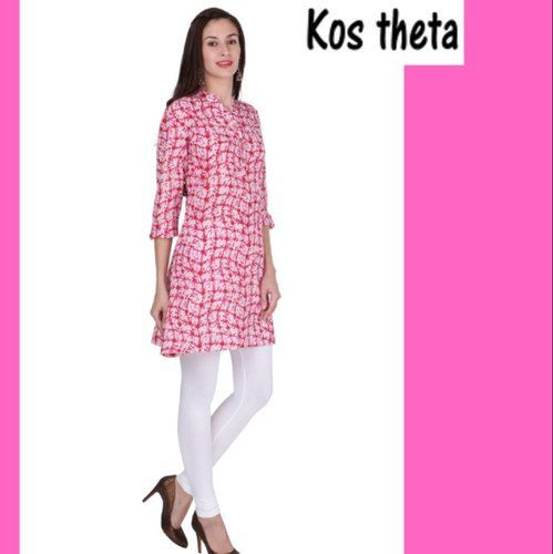 Printed Ladies Cotton Short Kurti