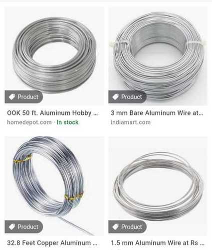 Silver Perfect Finish Aluminum Wire