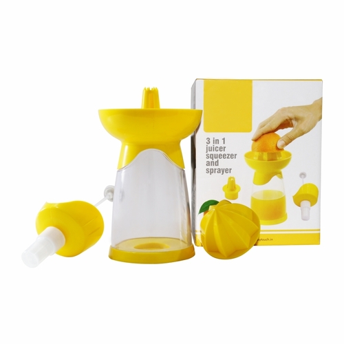 Yellow Classy Touch 3 In 1 Juicer Cum Sprayer Squeezer (Yellow)