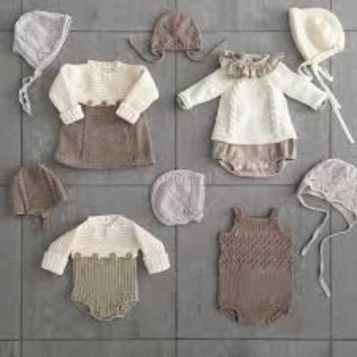 Pure Woolen Baby Frock Decoration Material: Laces