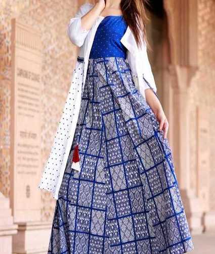 Ladies Jaipur Print Kurti  Bust Size: 32-42 Inch (In)