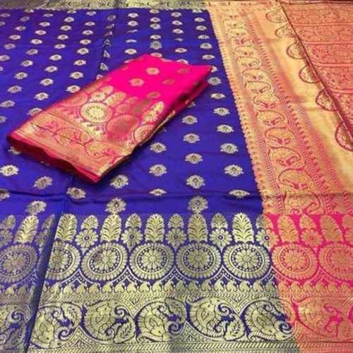 Assorted Ladies Printed Silk Banarasi Saree