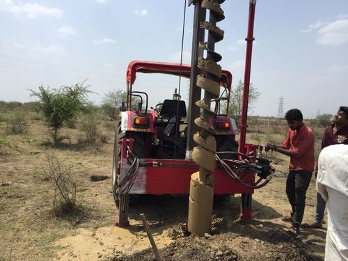 Tractor Fitted Piling Machine