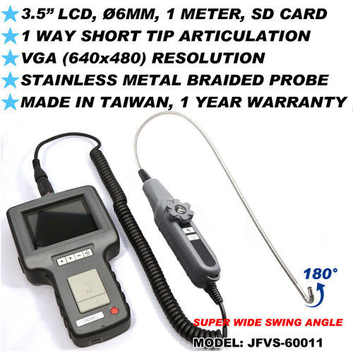 1 Way Articulation VGA Inspection Video Borescope (NDT JFVS-60011)