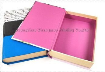 Pink Custom Magnetic Paper Hollow Fake Book Box