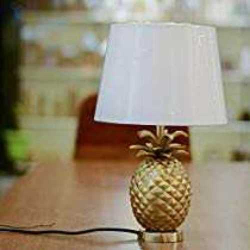 Golden Fancy Brass Pineapple Accent Table Lamp