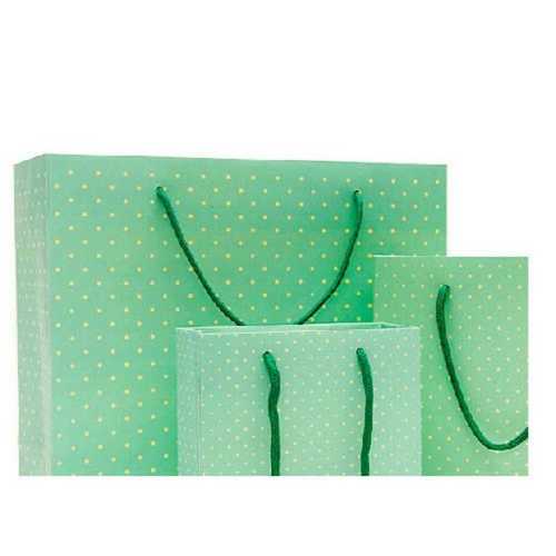 Green Fancy Paper Carry Bag 