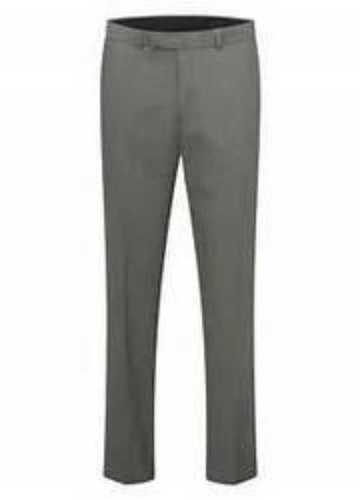 Regular Fit Mens Formal Cotton Grey Trousers 