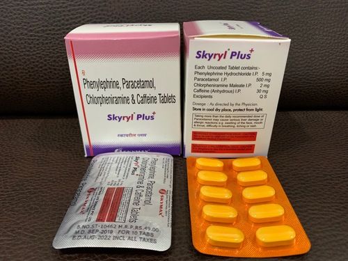Paracetamol, Caffeine, CPM and Phenylephrine Anticold Tablet