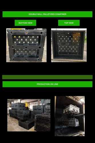 Black Insulated Industrial Shipping Pallet