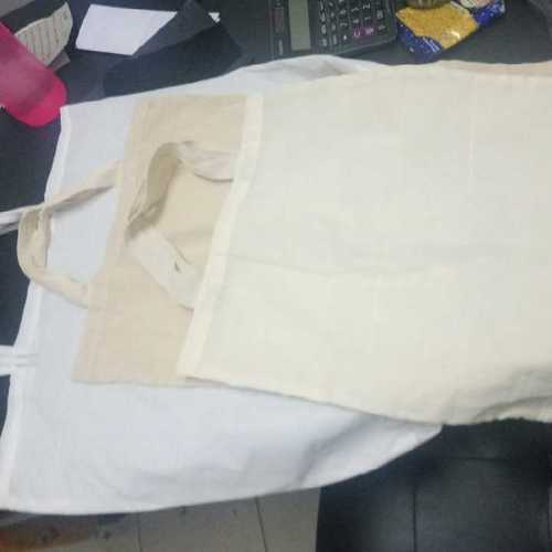 Plain Cotton Shopping Bags Size: Vary