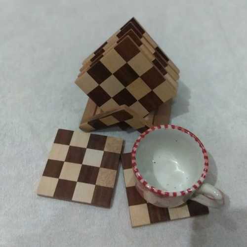 Wooden Tea Coaster Set
