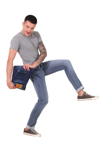 Bata Blue Denim Jeans For Mens