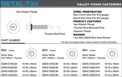 Self-Drilling Valley Fixing Fasteners