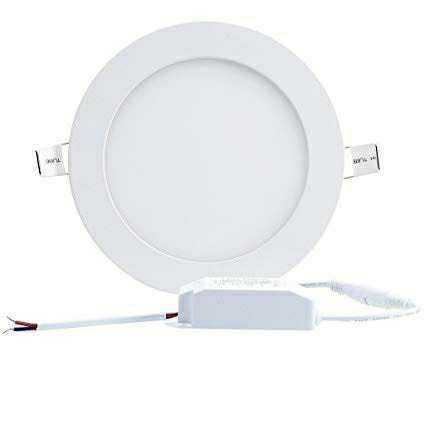 Led Light Round Panel - Ceramic Medium Size White Color | CE Certified Dust Resistant Ideal for Hotels Restaurants Bars and Retail Outlets
