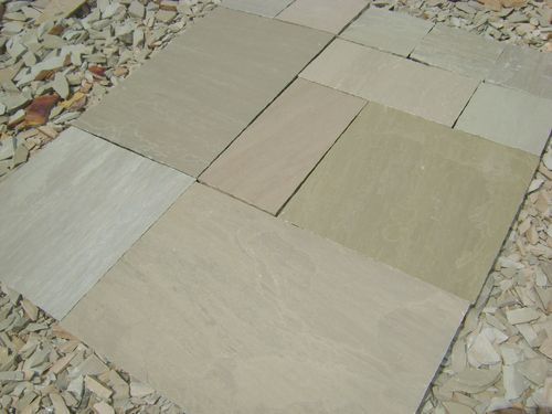 Raj Green Plain Sandstone Application: Flooring