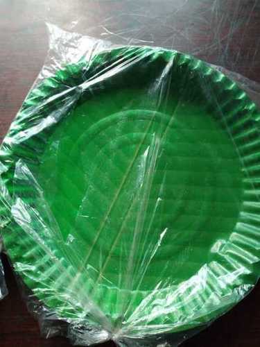 Green Kalapata Paper Dinner Plate