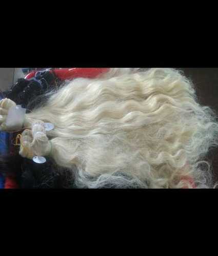 Indian Ladies White Hair Wig 