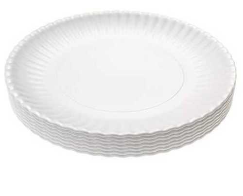 White Round Shaped Paper Plate