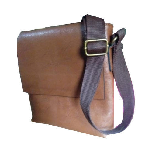 Brown Plain Ladies Messenger Shoulder Bag
