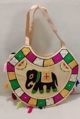 Multicolor Ladies Green Handicraft Bags