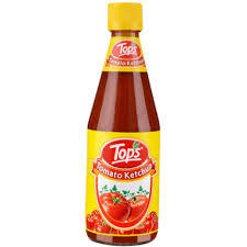 Tops Tomato Ketchup - Thick & Rich, 100% Natural Tomato Goodness with Tangy Spice Extracts | No Artificial Preservatives or Colors, Perfect for Snacks and Dishes