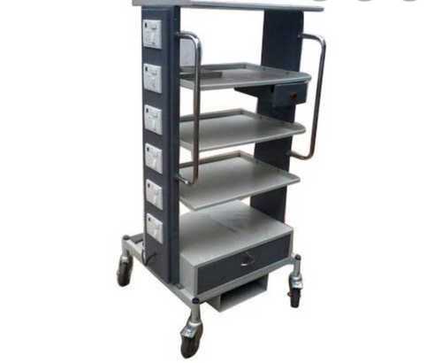 Mild Steel Laparoscopy Trolley