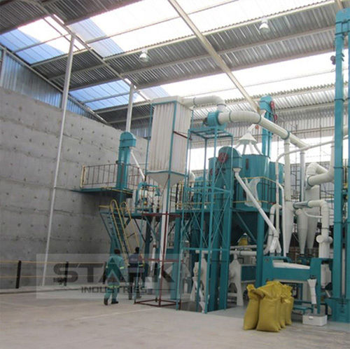 Low Noice Rwanda Fine Maize Flour Mill Machine (100T)