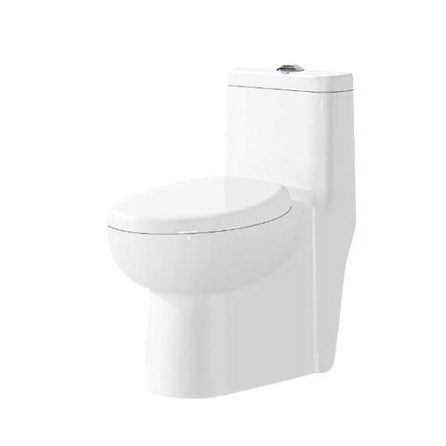 White Ceramic Siphonic One Piece Toilet (Zz-256)