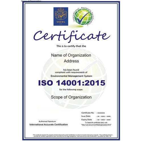 Iso 14001 Certification Services