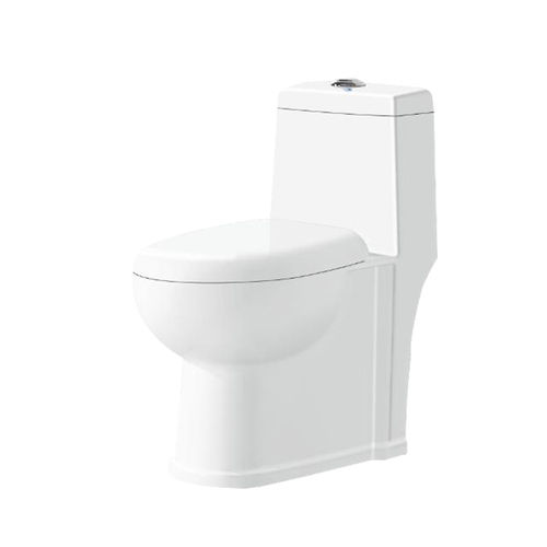 White Ceramic Siphonic One Piece Toilet (Zz-269)