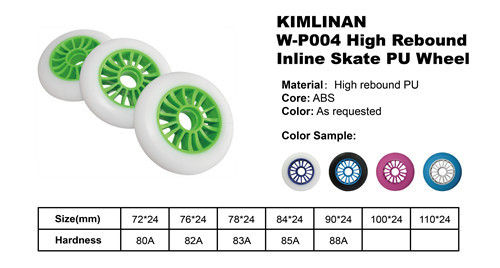 High Rebound Inline Skate Pu Wheel