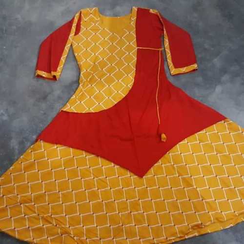 Printed And Plain Rayon Kurti  Bust Size: Various Sizes Are Available Inch (In)