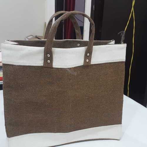 Various Colors Are Available Shopping Jute And Canvas Bag