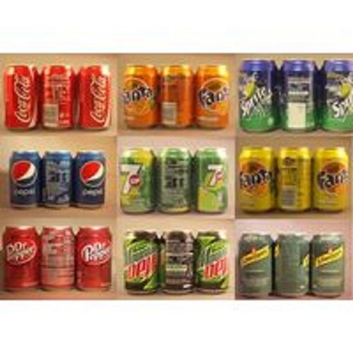 All Soft Drinks Dr Pepper ,Coca Cola, Sprite, Fanta, 7Up Packaging: Can (Tinned)