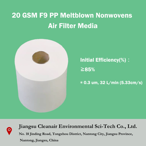 20 Gsm F9 Pp Meltblown Nonwovens Air Filter Media